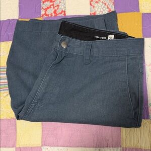 Men’s Volcom “True to This” Shorts – Gray/Blue – Size 33